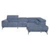 Lexicon Medora Upholstered Sectional Sofa In Blue