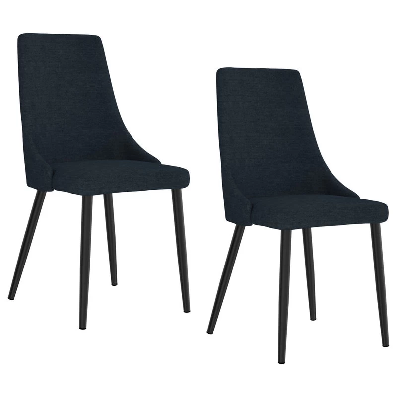The Lofton Dining Chair, Blue, Fabric, Set Of 2 - Image 6