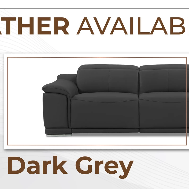 Veneto Italian Leather Power Reclining Chair, White - Image 10