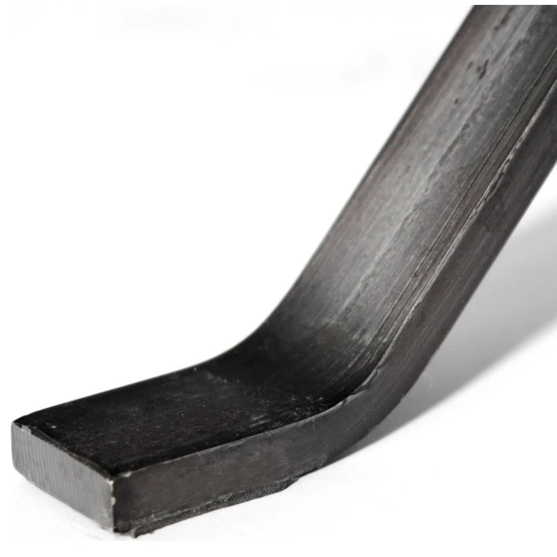 Flavelle II Top-Grain Leather Cushion Seat & Solid Iron Base Accent Chair, Brown - Image 9