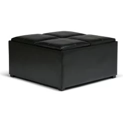 Avalon Square Coffee Table Storage Ottoman