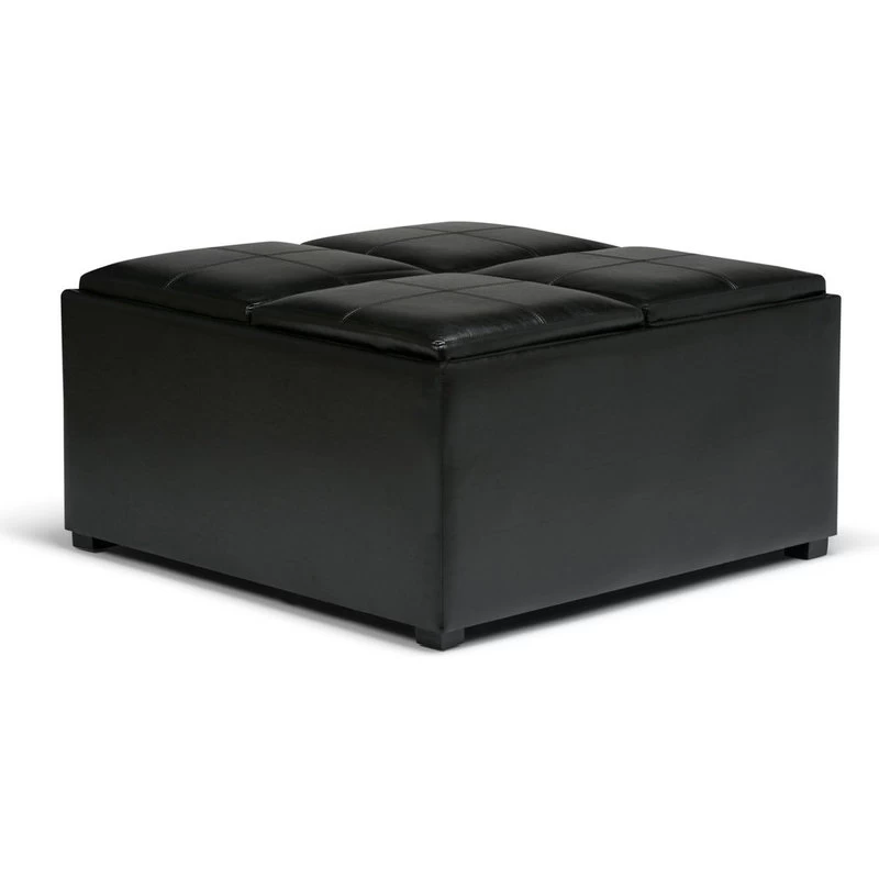 Avalon Square Coffee Table Storage Ottoman