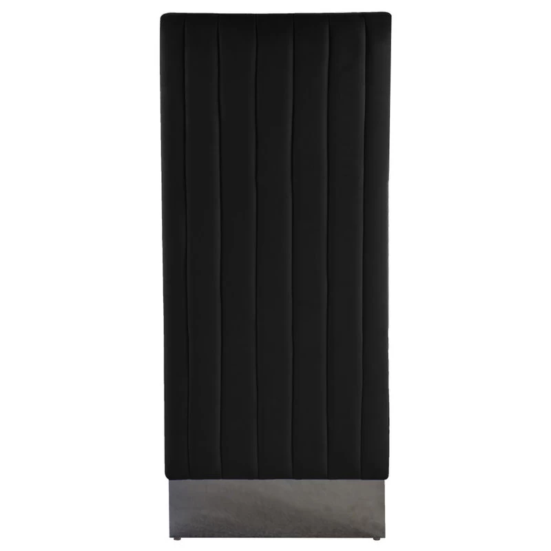 The Cairo Dining Chair, Black And Chrome, Velvet, Set Of 2 - Image 5