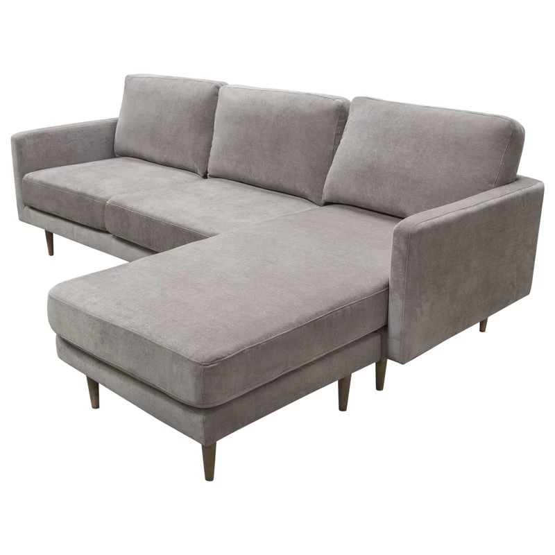 Kelsey Reversible Chaise Sectional In Grey Fabric By Diamond Sofa - Image 8