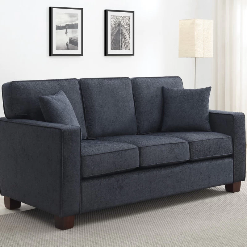 3-Seater Sofa, Navy - Image 4