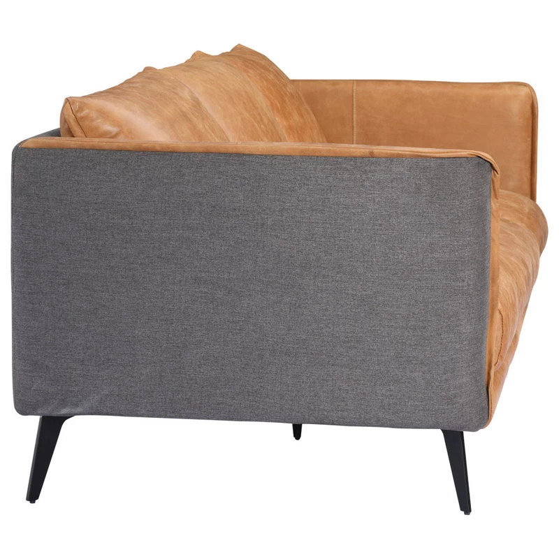 Messina Leather Sofa Cigare Tan Leather - Image 3