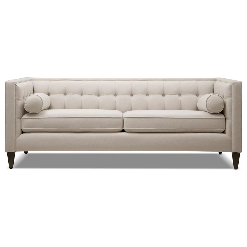 Jack 84" Modern Tuxedo Tufted Sofa, Sky Neutral Beige