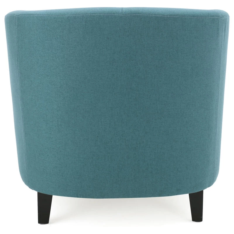 GDF Studio Prescott Tub Design Club Chair, Dark Teal Fabric - Image 6