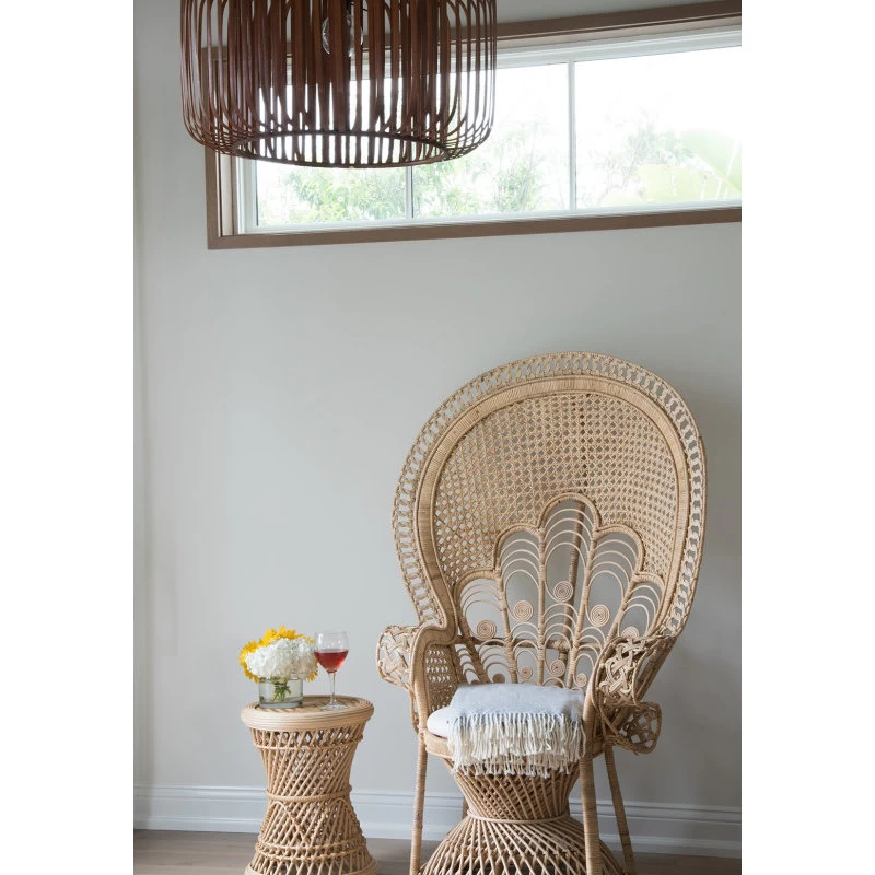 Lady Peacock Rattan Chair, Natural - Image 3