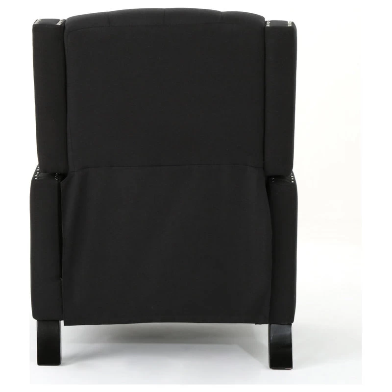 GDF Studio Ingrid Tufted Back Fabric Recliner Chair, Dark Charcoal - Image 13