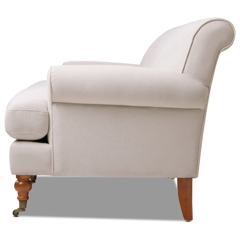 Alana 88" Lawson 3-Seater Sofa, Sky Neutral Beige Polyester - Image 8