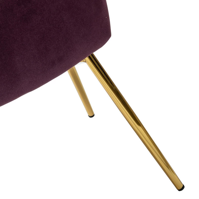 The Audrey Dining Chair, Velvet, Set Of 2, Purple - Image 8