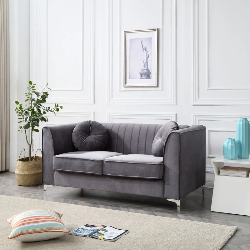 Delray Loveseat, Gray - Image 2