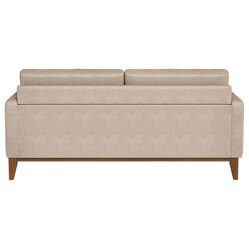 Modern Sofa, Oversized Design With Comfortable Polyester Cushions, Beige - Image 5