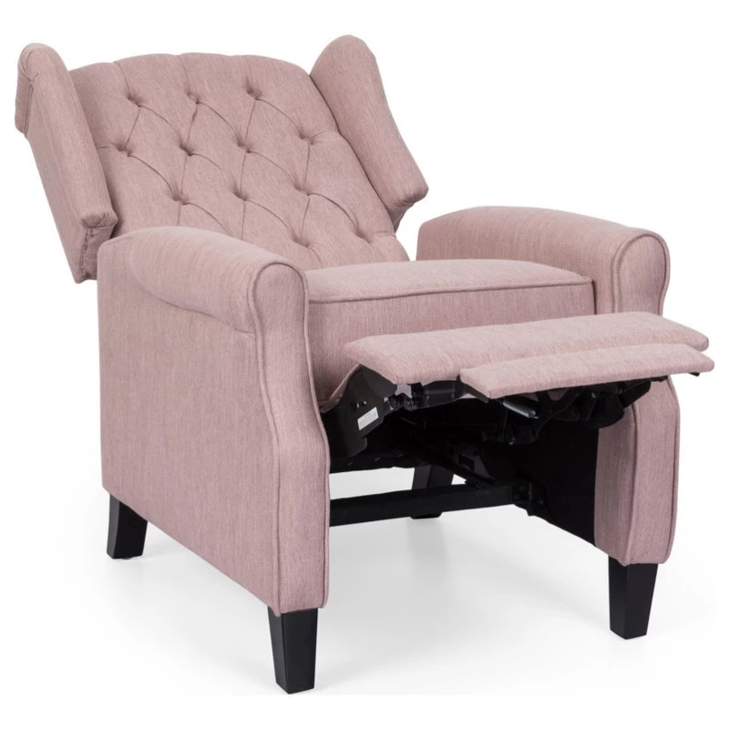 Parquet Contemporary Tufted Fabric Push Back Recliner - Image 3