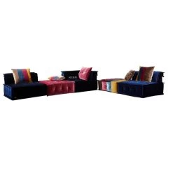 Dubai Transitional Fabric Sectional Sofa