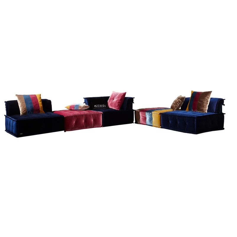 Dubai Transitional Fabric Sectional Sofa