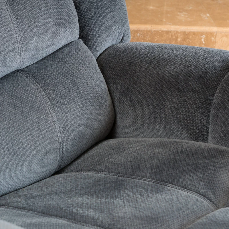 GDF Studio Emryka Gray Fabric Glider Recliner - Image 8