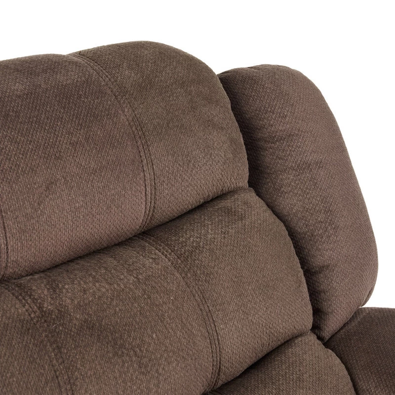 GDF Studio Blake Brown Fabric Glider Recliner Club Chair - Image 9