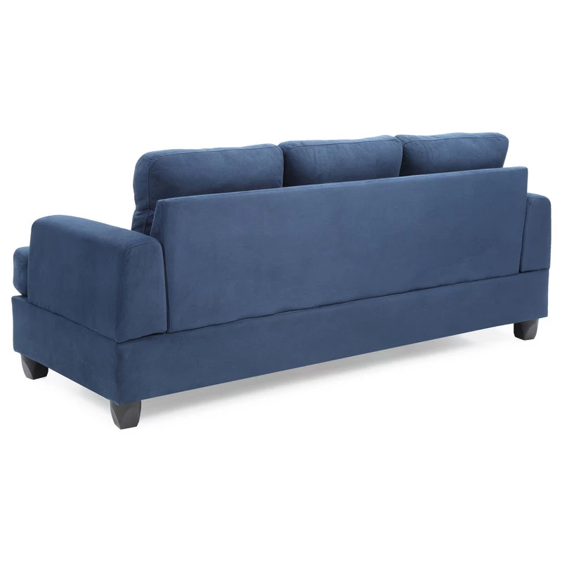 Carmel Suede Sofa, Navy Blue Suede - Image 5