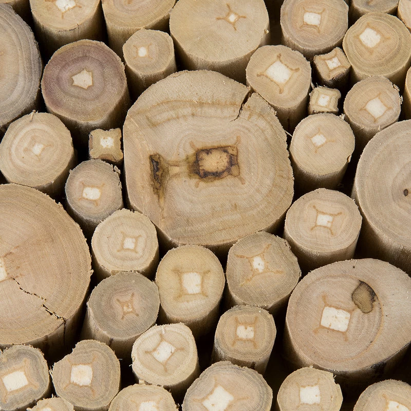 East At Main's Stanley White Round Teakwood Stool - Image 5