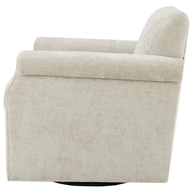 Madison Park Aldrich Armed Lounge Chair With Swivel Base Beige - Image 8