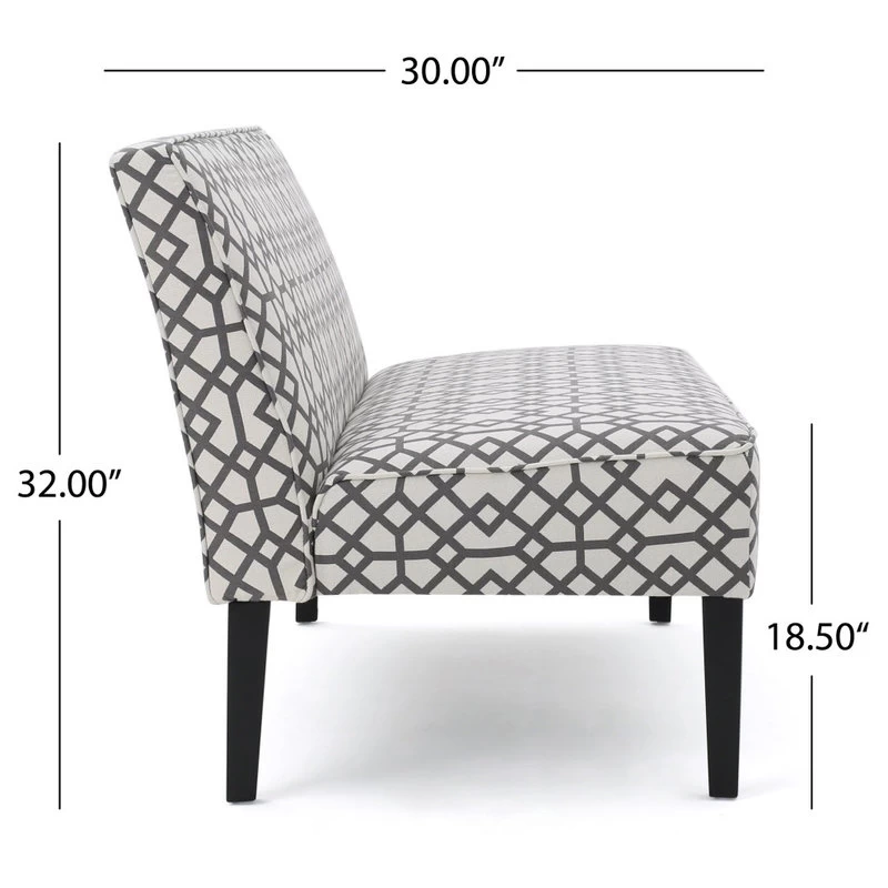 Charlotte Modern Fabric Loveseat - Image 3