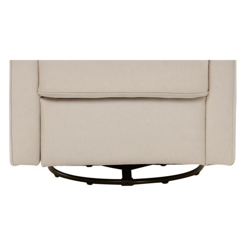 DaVinci Piper Recliner And Swivel Glider In Cream With Piping - Image 4