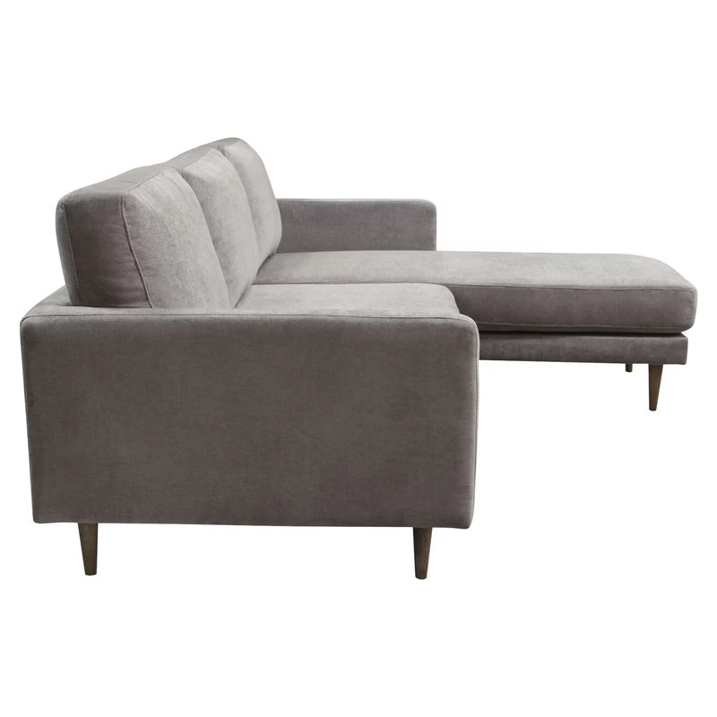 Kelsey Reversible Chaise Sectional In Grey Fabric By Diamond Sofa - Image 5