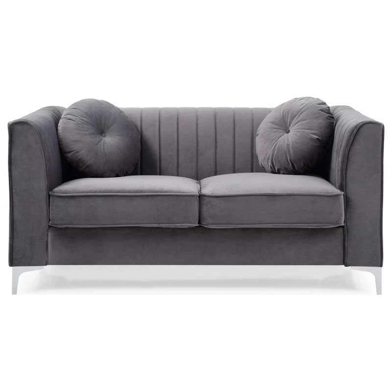 Delray Loveseat, Gray - Image 3