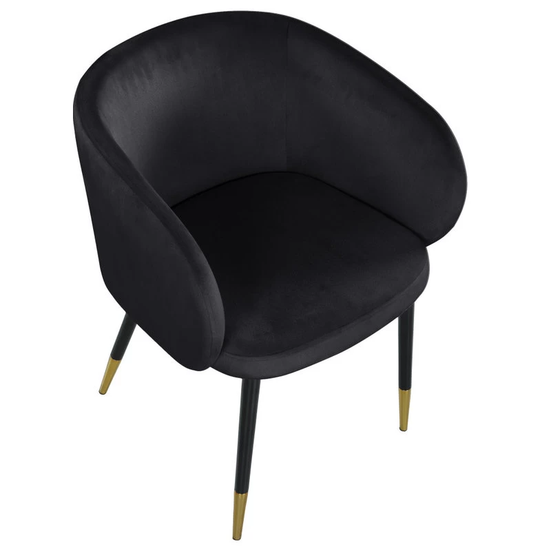 The Soho Dining Chair, Black, Velvet - Image 4