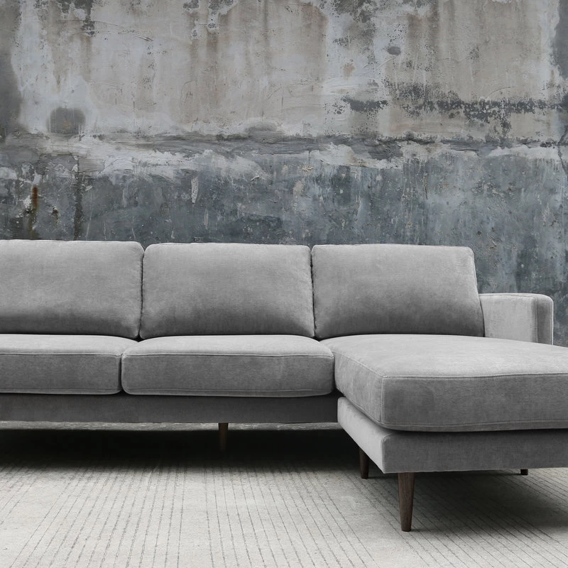 Kelsey Reversible Chaise Sectional In Grey Fabric By Diamond Sofa - Image 9