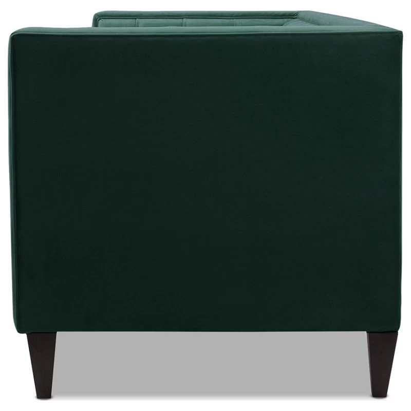 Jack 84" Modern Tuxedo Tufted Sofa, Hunter Green - Image 10