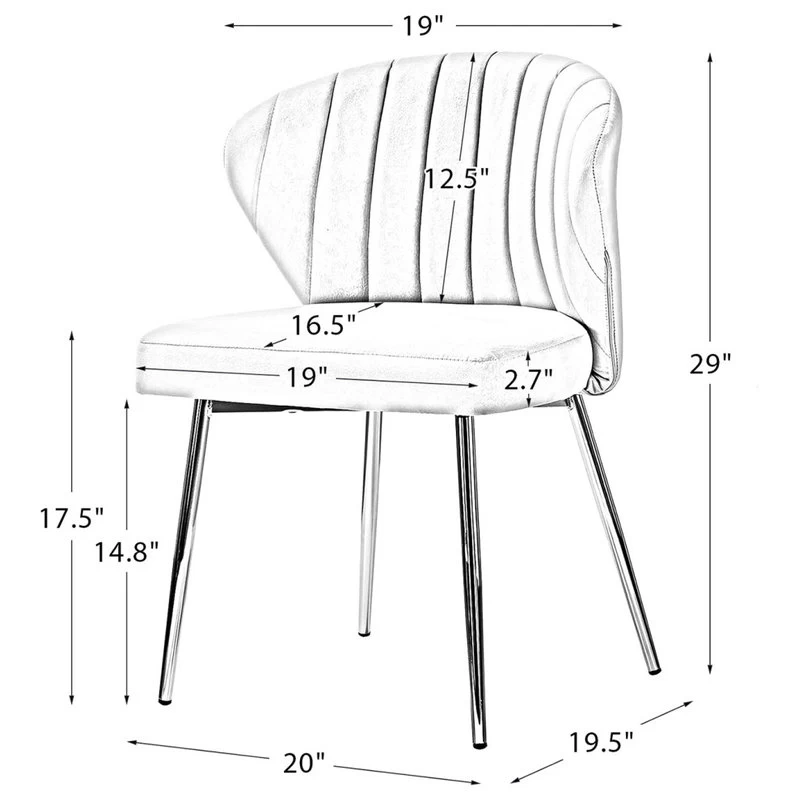 Luna Side Chair, Orange - Image 11