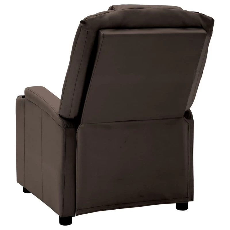 VidaXL Massage Reclining Chair Electric Chair For Elderly Brown Faux Leather - Image 4