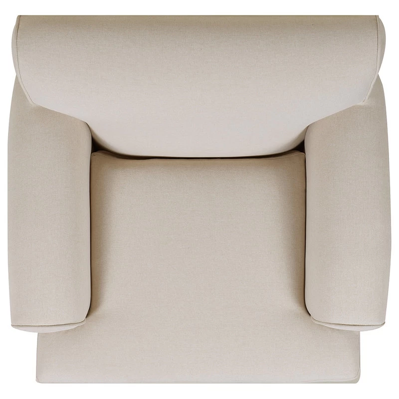 Alana Lawson Accent Arm Chair Metal Casters, Sky Neutral Beige - Image 9