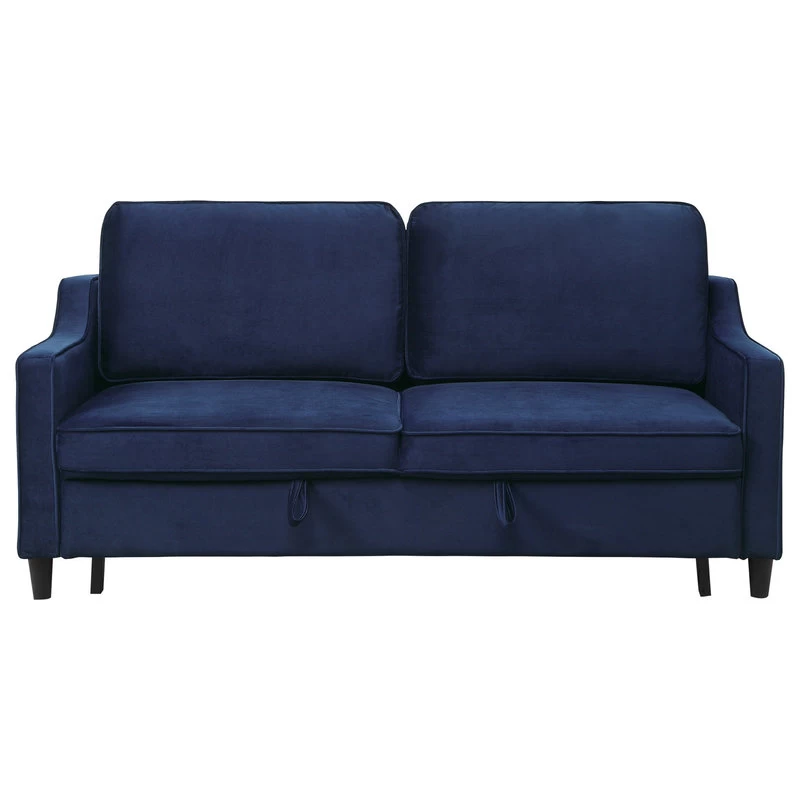 Dickinson Convertible Studio Sofa With Pull-out Bed, Navy - Image 2