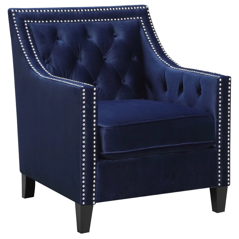 Teagan Accent Chair, Navy - Image 3