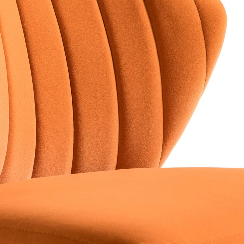 The Audrey Dining Chair, Velvet, Set Of 2, Orange - Image 7