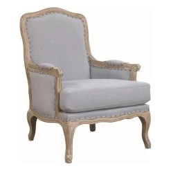 Regal Accent Chair, Light Blue