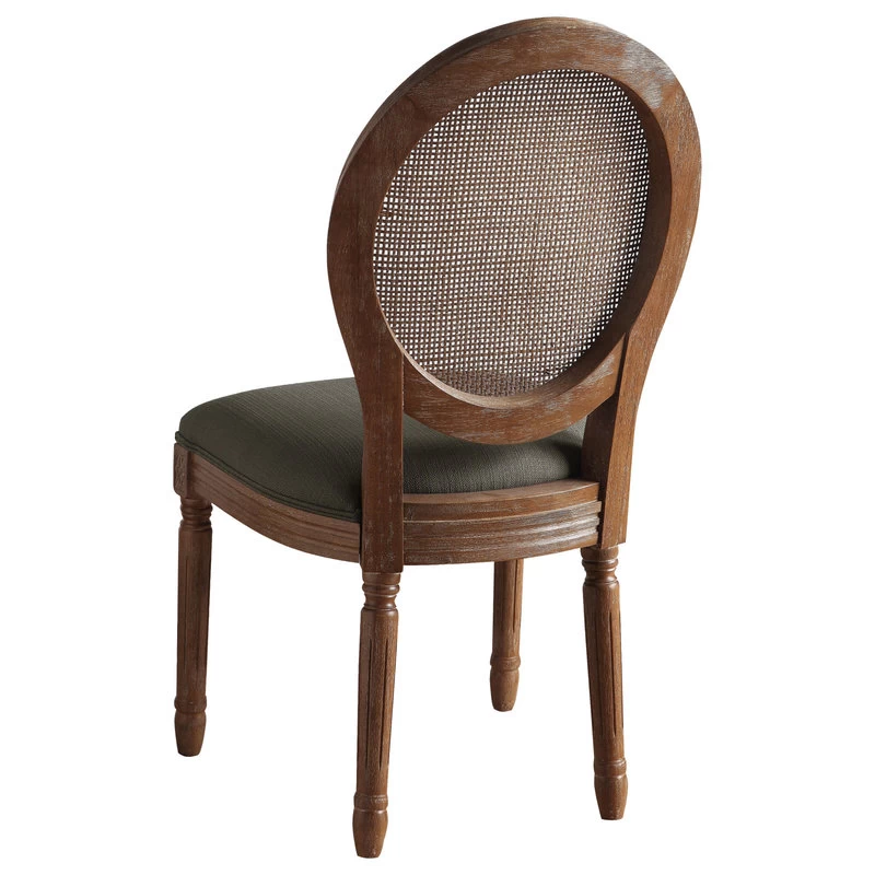 Stella Cane Back Chair, Otter Fabric - Image 4