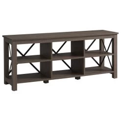 Sawyer Rectangular TV Stand For TV's Up To 65 In Alder Brown