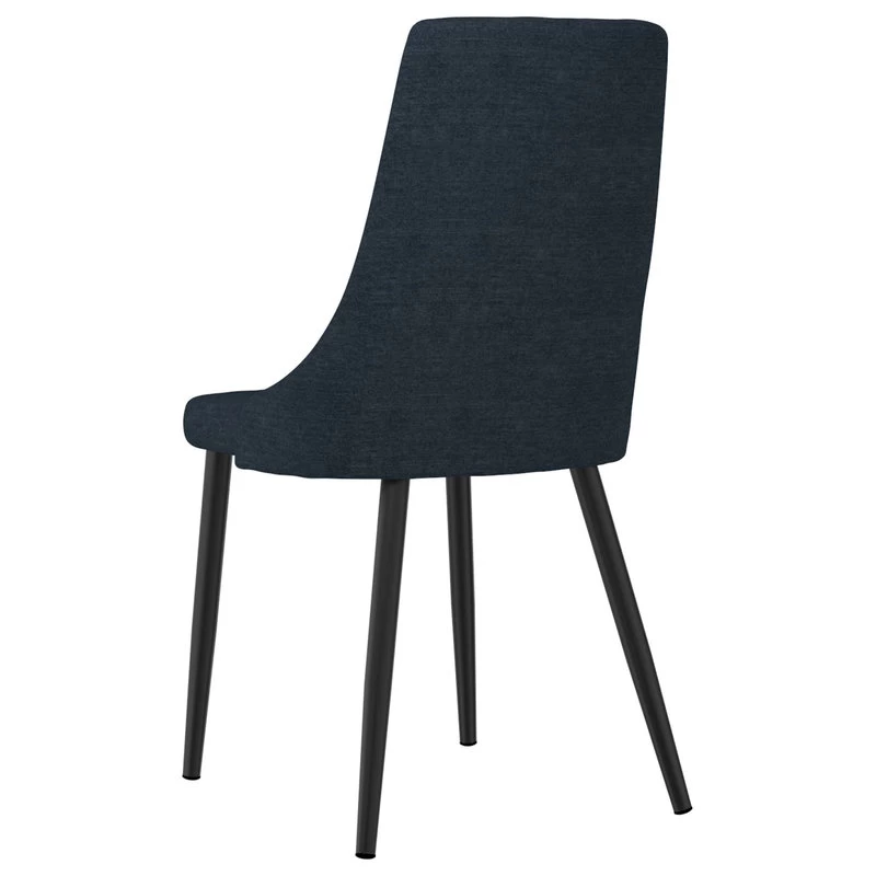 The Lofton Dining Chair, Blue, Fabric, Set Of 2 - Image 2