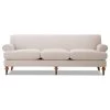 Alana 88" Lawson 3-Seater Sofa, Sky Neutral Beige Polyester
