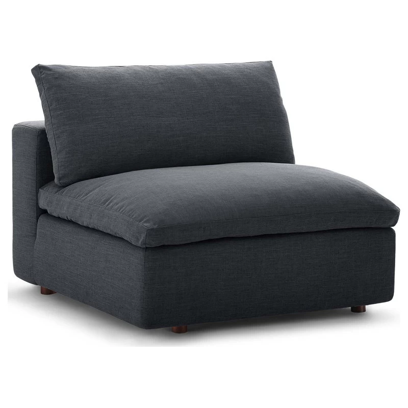 Modway Commix Down Filled 4 Piece Sectional Sofa Set With Gray EEI-3356-GRY - Image 4