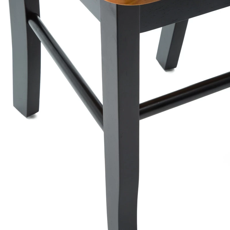 Boraam Shaker Dining Chair In Black And Oak (Set Of Two) - Image 10