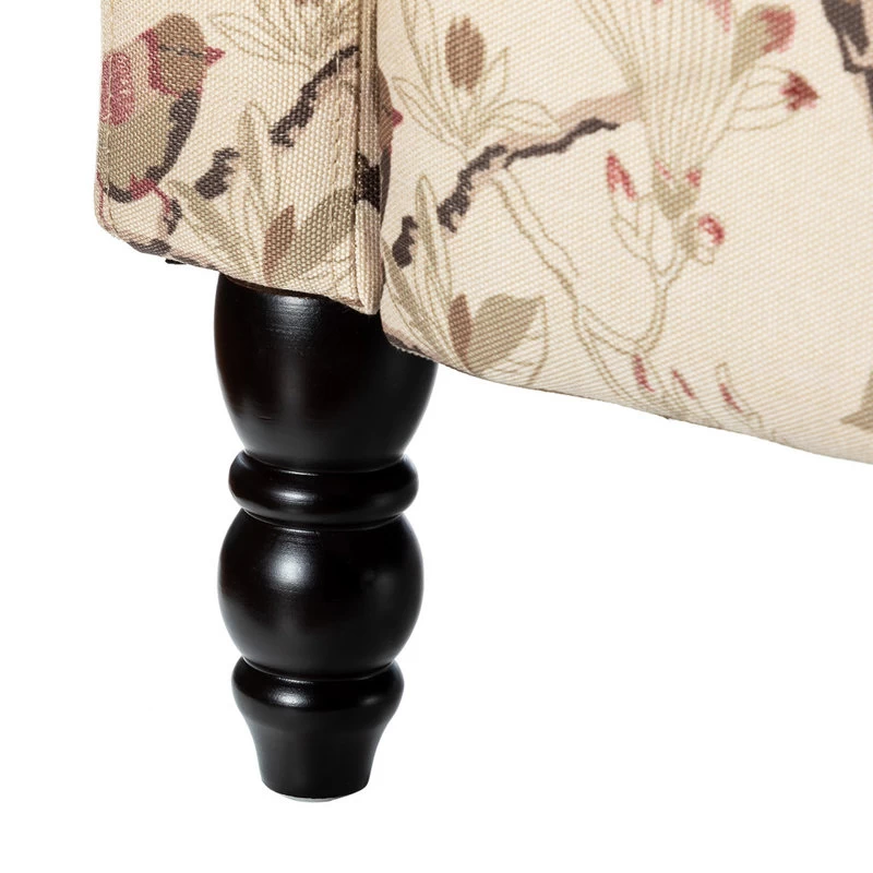 Upholstered Manual Recliner With Wingback,Set Of 2, Bird - Image 9