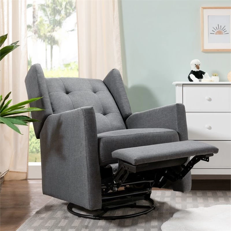 Davinci Maddox Recliner And Swivel Glider In Shadow Gray - Image 3