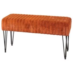 Serenta Super Mink Ottoman, Umber, 46"x16"x7"