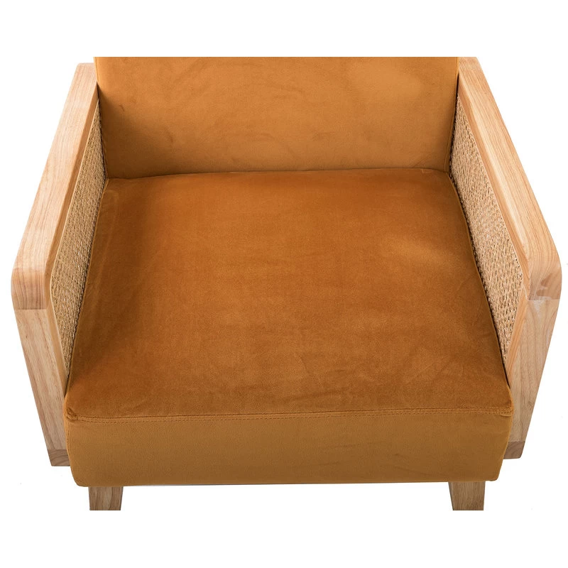 Delphine Cane Accent Chair, Yellow - Image 5